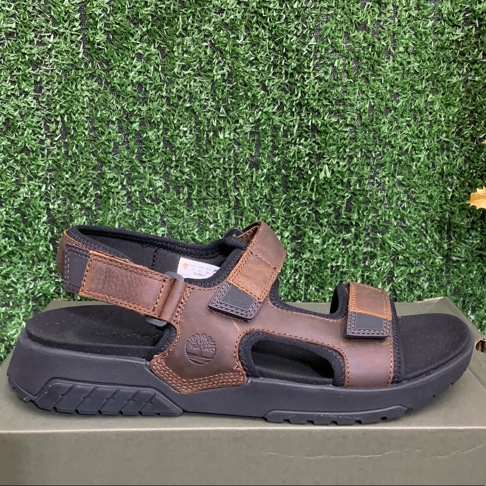TIMBERLAND MEN'S ANCHOR WATCH BACKSTRAP SANDAL BROWN - Picture 4 of 6